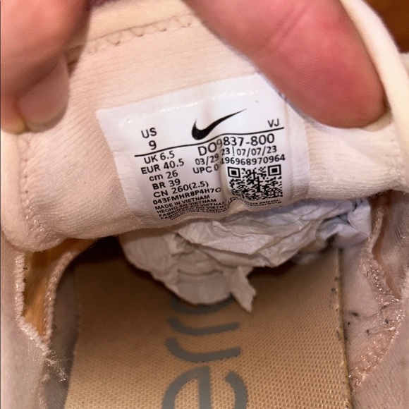 Nike Zoom SuperRep air 4 Cream Sneakers with Canvas Material - Picture 10 of 10